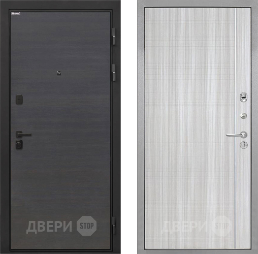 Входная металлическая Дверь Интекрон (INTECRON) Профит Black Эковенге В-07 с молдингом Сандал белый в Яхроме