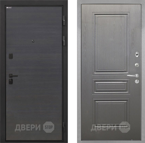 Входная металлическая Дверь Интекрон (INTECRON) Профит Black Эковенге ФЛ-243 Графит вуд дуб в Яхроме