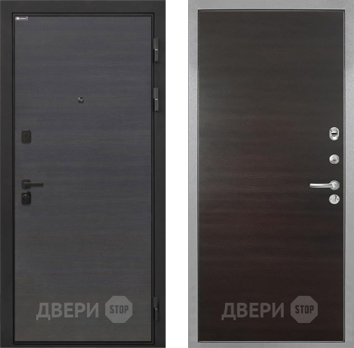 Дверь Интекрон (INTECRON) Профит Black Эковенге Гладкая Эковенге поперечный в Яхроме