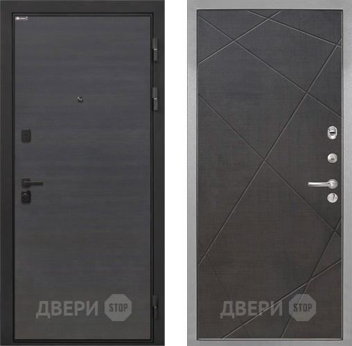 Дверь Интекрон (INTECRON) Профит Black Эковенге Лучи-М Венге распил кофе в Яхроме