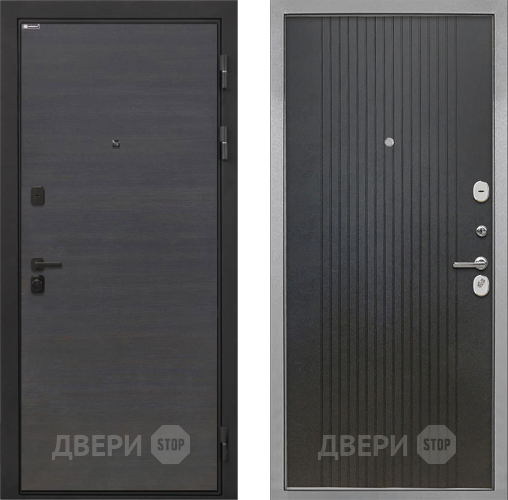 Входная металлическая Дверь Интекрон (INTECRON) Профит Black Эковенге ФЛ-295 Лофт черный в Яхроме