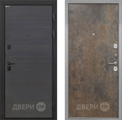 Дверь Интекрон (INTECRON) Профит Black Эковенге Гладкая Гранж в Яхроме