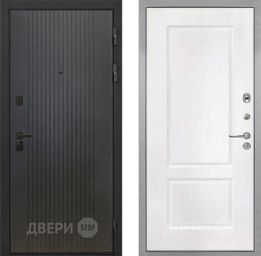 Входная металлическая Дверь Интекрон (INTECRON) Профит Black ФЛ-295 КВ-2 Белый матовый в Яхроме
