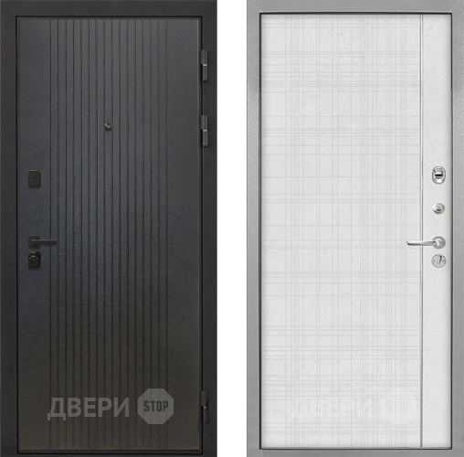 Дверь Интекрон (INTECRON) Профит Black ФЛ-295 В-07 с молдингом Лофт белый в Яхроме