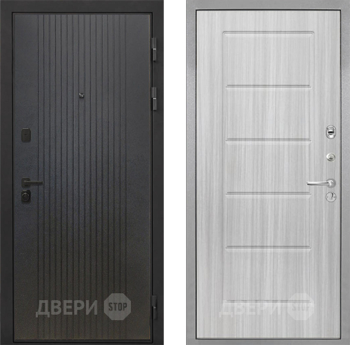Входная металлическая Дверь Интекрон (INTECRON) Профит Black ФЛ-295 ФЛ-39 Сандал белый в Яхроме
