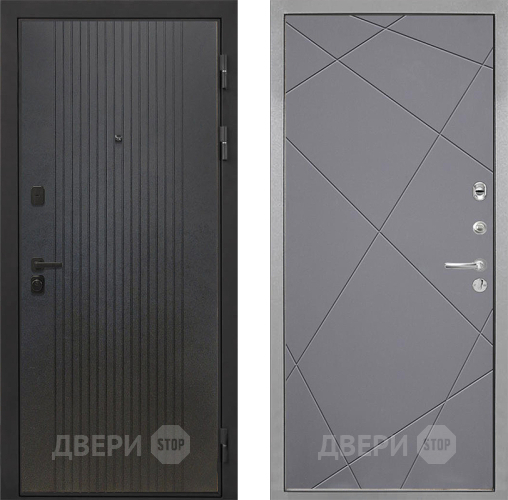 Входная металлическая Дверь Интекрон (INTECRON) Профит Black ФЛ-295 Лучи-М Графит софт в Яхроме