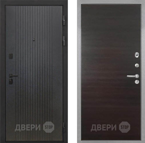 Дверь Интекрон (INTECRON) Профит Black ФЛ-295 Гладкая Эковенге поперечный в Яхроме