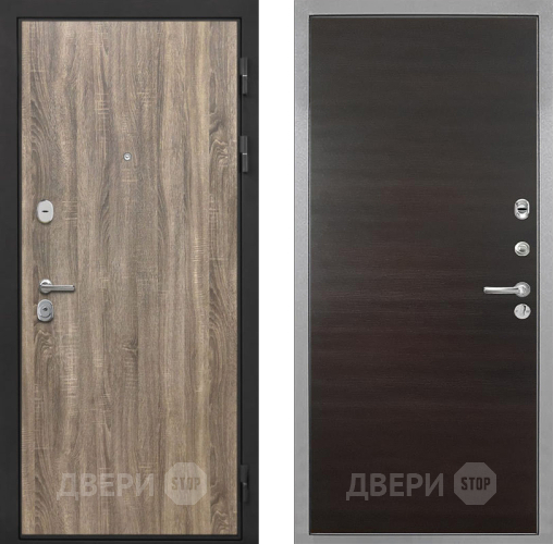 Дверь Интекрон (INTECRON) Гектор Дуб Турин Гладкая Эковенге поперечный в Яхроме
