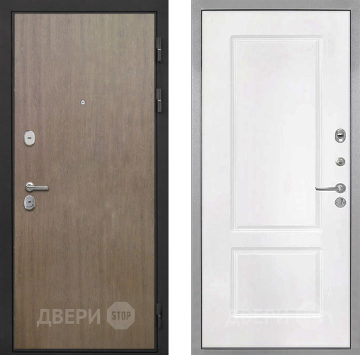 Дверь Интекрон (INTECRON) Гектор Венге Коричневый КВ-2 Белый матовый в Яхроме