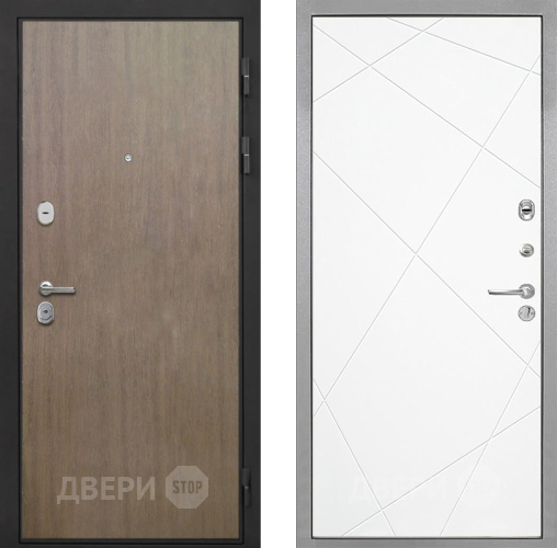 Входная металлическая Дверь Интекрон (INTECRON) Гектор Венге Коричневый Лучи-М Софт милк в Яхроме