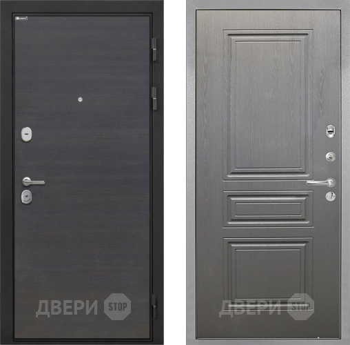 Входная металлическая Дверь Интекрон (INTECRON) Гектор Эковенге ФЛ-243 Графит вуд дуб в Яхроме