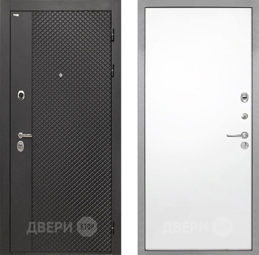 Дверь Интекрон (INTECRON) Олимпия Black 4К Гладкая Силк Сноу в Яхроме
