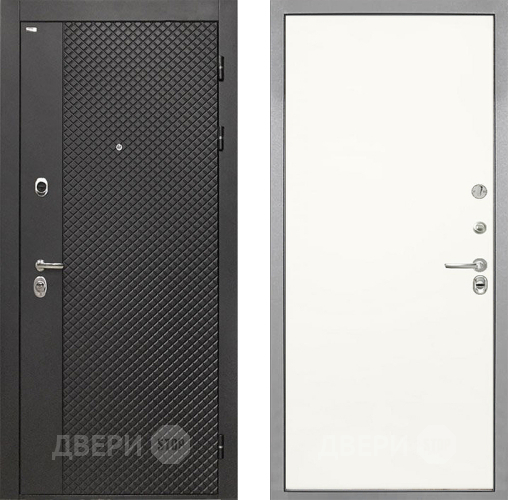 Входная металлическая Дверь Интекрон (INTECRON) Олимпия Black 4К Гладкая Слоновая кость в Яхроме