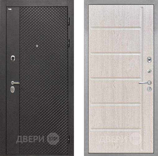 Входная металлическая Дверь Интекрон (INTECRON) Олимпия Black 4К ФЛ-102 Сосна белая в Яхроме