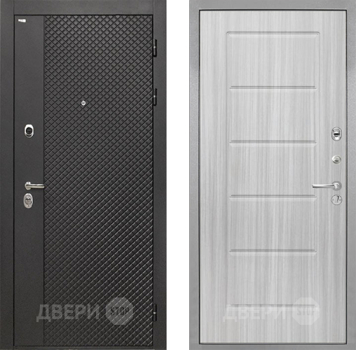 Входная металлическая Дверь Интекрон (INTECRON) Олимпия Black 4К ФЛ-39 Сандал белый в Яхроме