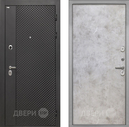 Дверь Интекрон (INTECRON) Олимпия Black 4К Гладкая Мрамор светлый в Яхроме