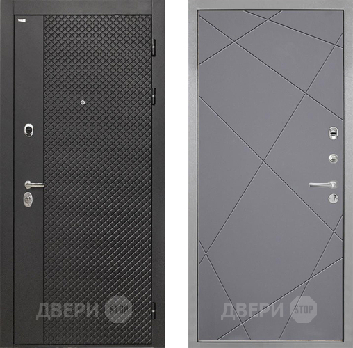 Входная металлическая Дверь Интекрон (INTECRON) Олимпия Black 4К Лучи-М Графит софт в Яхроме