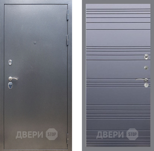 Входная металлическая Дверь Рекс (REX) 11 Line Силк титан в Яхроме