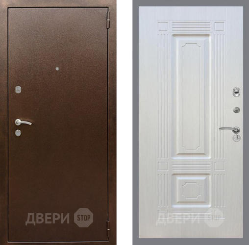 Дверь Рекс (REX) 1А Медный Антик FL-2 Лиственница беж в Яхроме
