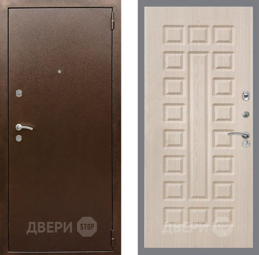Дверь Рекс (REX) 1А Медный Антик FL-183 Беленый дуб в Яхроме