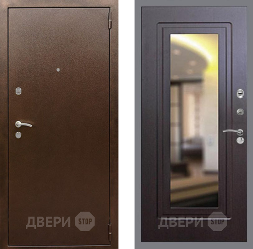 Дверь Рекс (REX) 1А Медный Антик FLZ-120 Венге в Яхроме