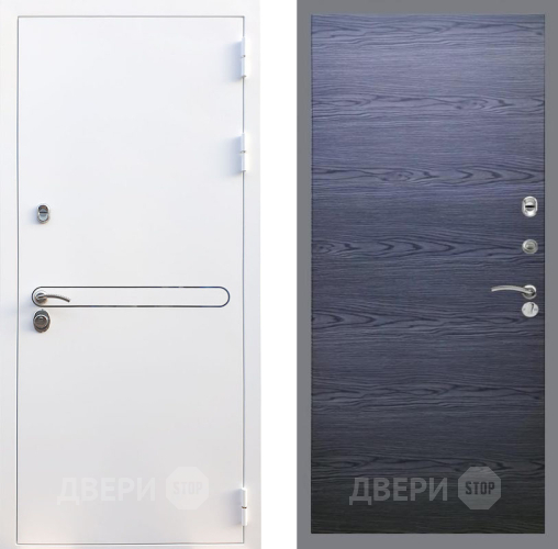 Входная металлическая Дверь Рекс (REX) 27 GL Дуб тангенальный черный в Яхроме