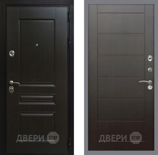Входная металлическая Дверь Рекс (REX) Премиум-Н Сити Венге в Яхроме