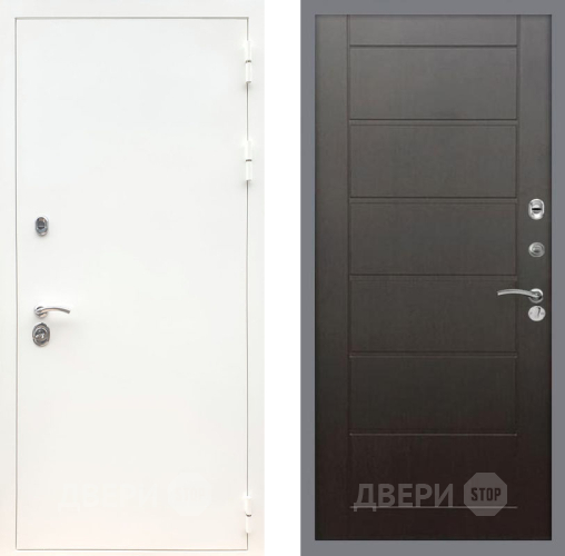 Дверь Рекс (REX) 5 Белая Шагрень Сити Венге в Яхроме