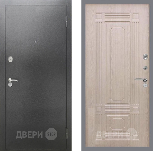 Дверь Рекс (REX) 2А Серебро Антик FL-2 Беленый дуб в Яхроме