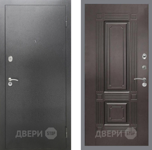 Дверь Рекс (REX) 2А Серебро Антик FL-2 Венге в Яхроме