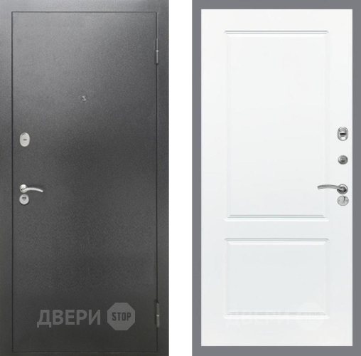 Дверь Рекс (REX) 2А Серебро Антик FL-117 Силк Сноу в Яхроме