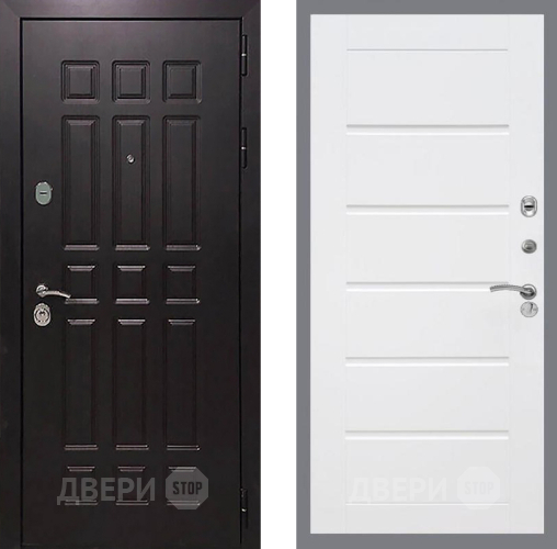 Входная металлическая Дверь Рекс (REX) 8 Сити Белый ясень в Яхроме