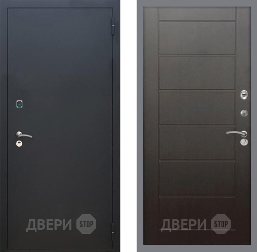 Входная металлическая Дверь Рекс (REX) 1A Черный Муар Сити Венге в Яхроме