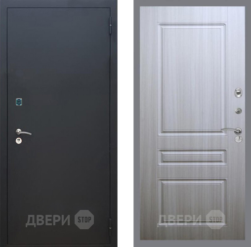 Дверь Рекс (REX) 1A Черный Муар FL-243 Сандал белый в Яхроме