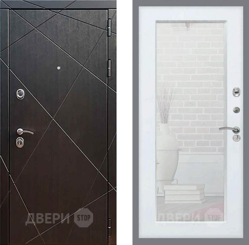 Дверь Рекс (REX) 13 Венге Зеркало Пастораль Белый ясень в Яхроме