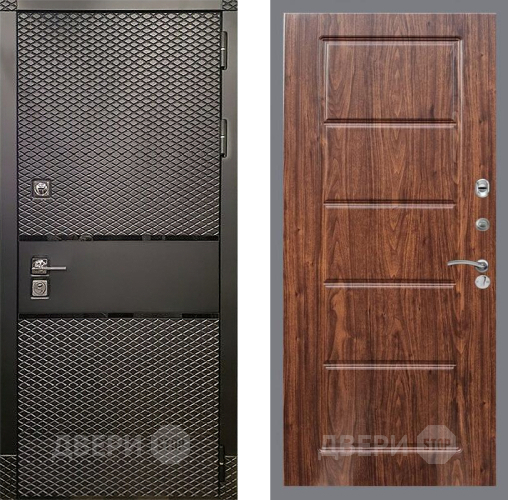 Дверь Рекс (REX) 15 Черный Кварц FL-39 орех тисненый в Яхроме