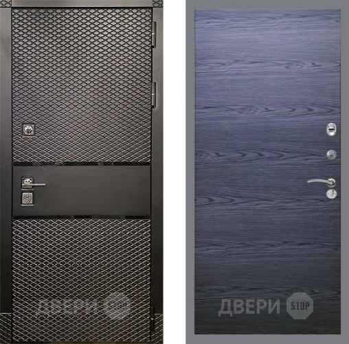 Дверь Рекс (REX) 15 Черный Кварц GL Дуб тангенальный черный в Яхроме