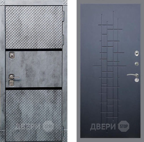 Входная металлическая Дверь Рекс (REX) 15 Бетон Темный FL-289 Ясень черный в Яхроме