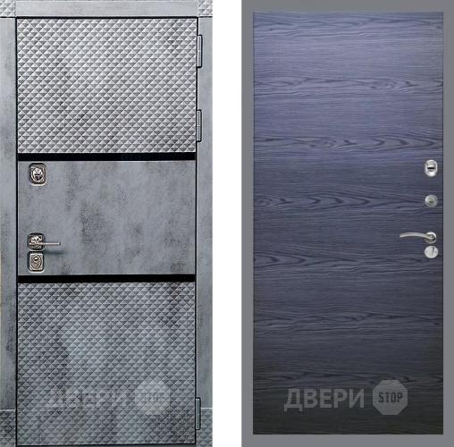 Входная металлическая Дверь Рекс (REX) 15 Бетон Темный GL Дуб тангенальный черный в Яхроме