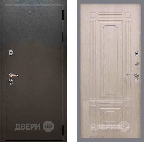Дверь Рекс (REX) 5 Серебро Антик FL-2 Беленый дуб в Яхроме