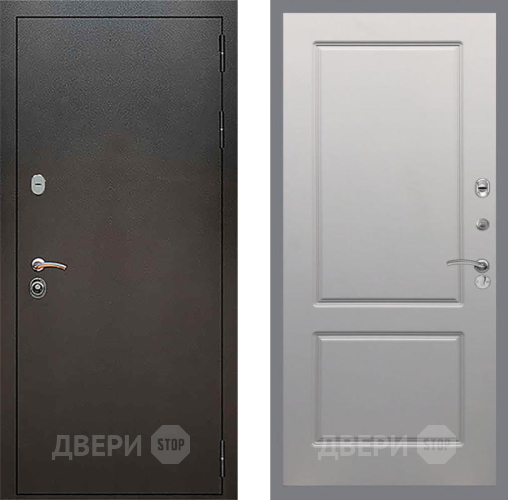 Дверь Рекс (REX) 5 Серебро Антик FL-117 Грей софт в Яхроме