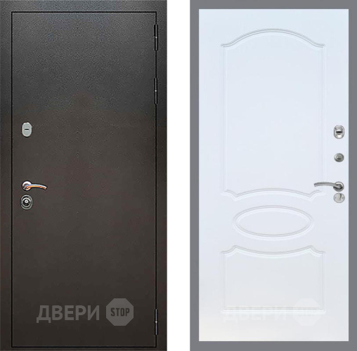 Дверь Рекс (REX) 5 Серебро Антик FL-128 Белый ясень в Яхроме