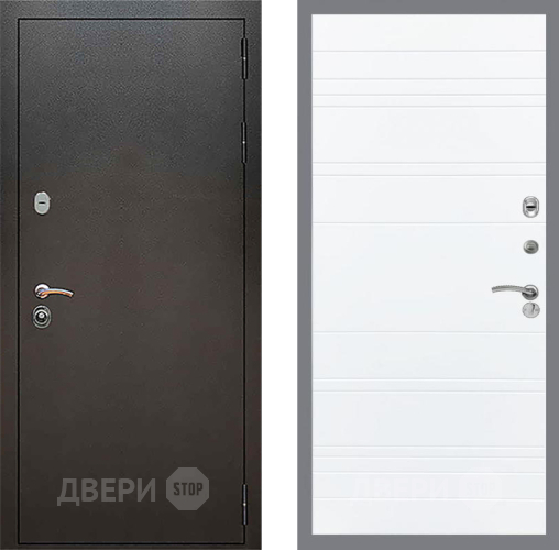 Входная металлическая Дверь Рекс (REX) 5 Серебро Антик Line Силк Сноу в Яхроме