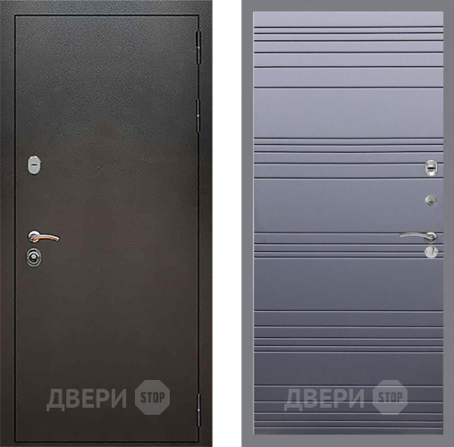 Дверь Рекс (REX) 5 Серебро Антик Line Силк титан в Яхроме