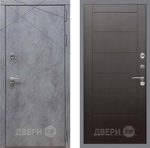 Дверь Рекс (REX) 13 Бетон Темный Сити Венге в Яхроме