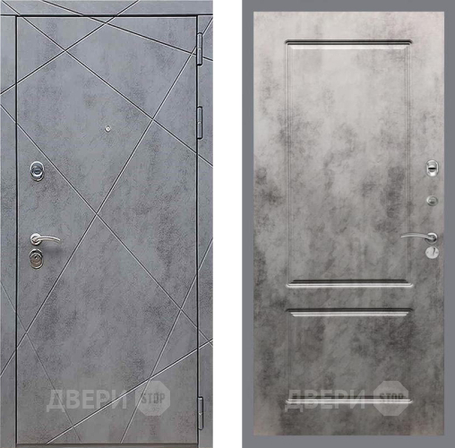 Входная металлическая Дверь Рекс (REX) 13 Бетон Темный FL-117 Бетон темный в Яхроме