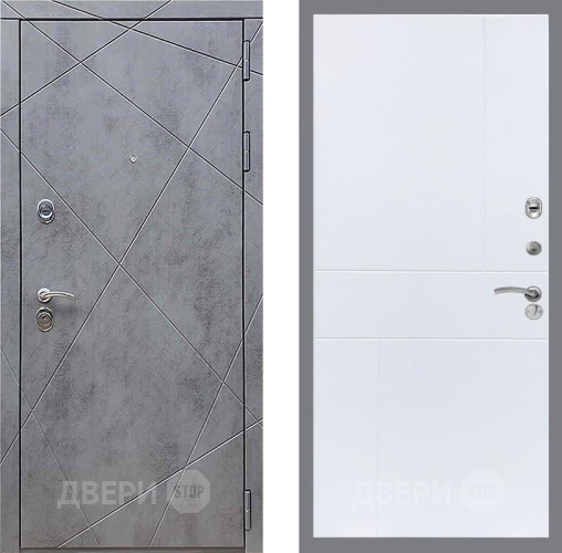 Дверь Рекс (REX) 13 Бетон Темный FL-290 Силк Сноу в Яхроме