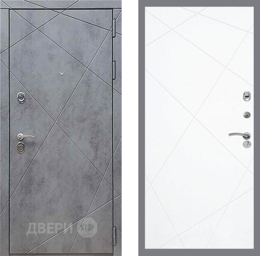 Дверь Рекс (REX) 13 Бетон Темный FL-291 Силк Сноу в Яхроме