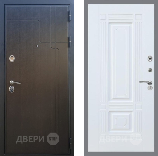 Входная металлическая Дверь Рекс (REX) Премиум-246 FL-2 Силк Сноу в Яхроме