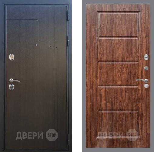 Входная металлическая Дверь Рекс (REX) Премиум-246 FL-39 орех тисненый в Яхроме